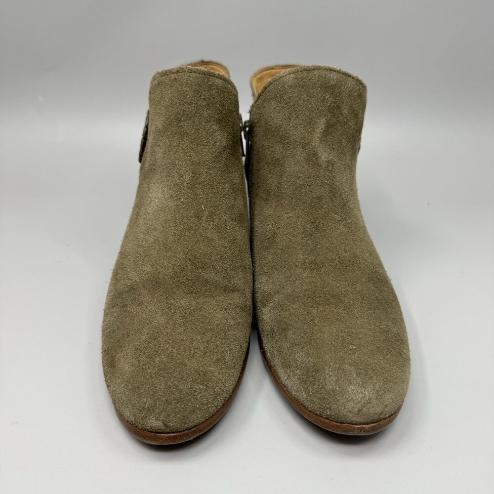 Jack Rogers Womens Peyton Ankle Booties Brown Leather Upper Side Zipper Size 6.5 - Picture 4 of 9